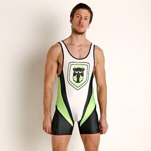 CBS155 Cellblock 13 Kennel Club Singlet Green